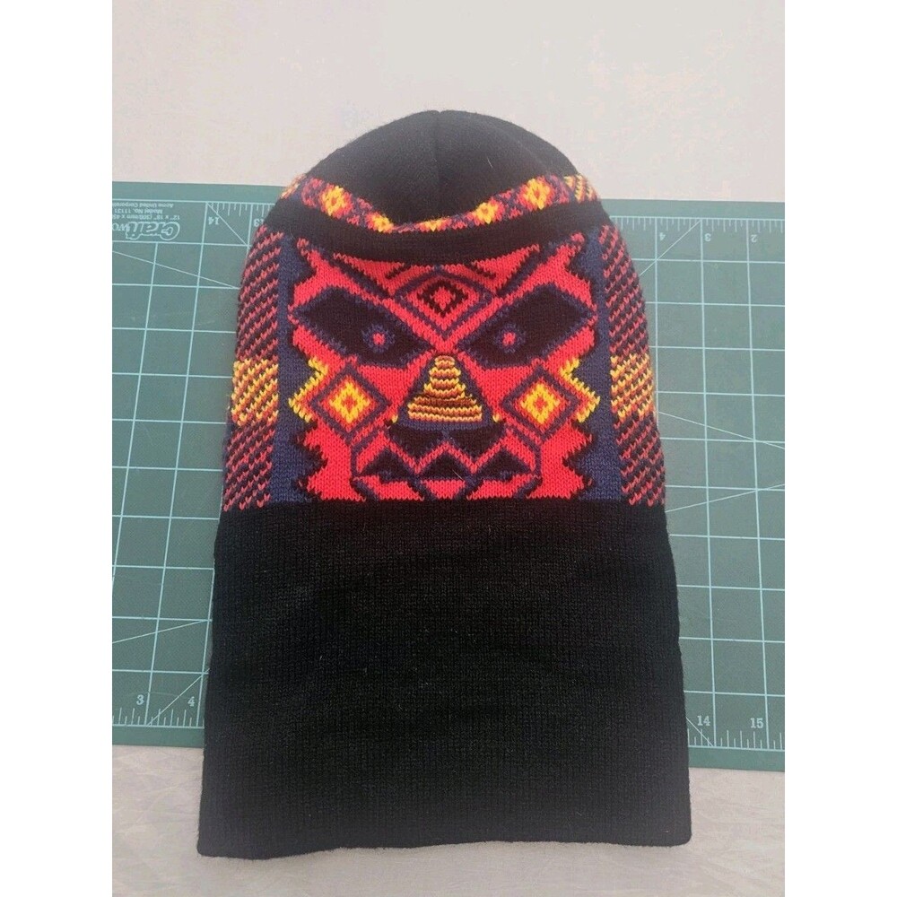 Vintage Knit Ski Mask Balaclava 3-Hole Face Mask Winter Mask